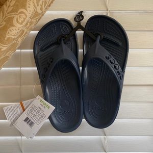 NWT, Crocs Unisex, Baya Flip, Navy, Size M5 / W7